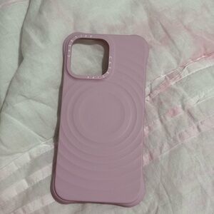 iPhone 15 Pro Max CASETiFY Ripple Case - Primrose Pink